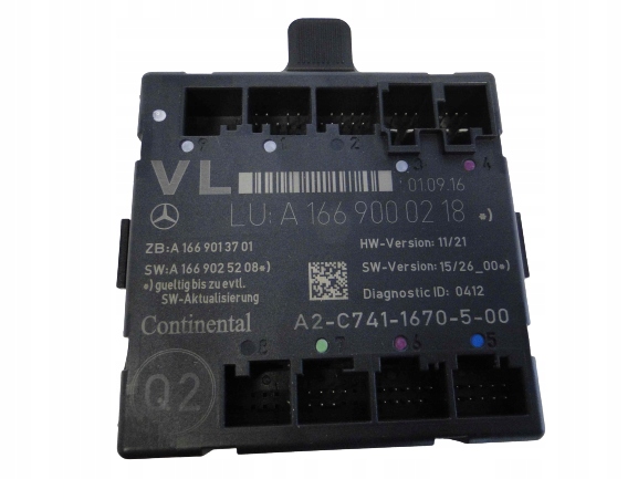 A1669000218 - MERCEDES ML GLE W166 166 модуль передней левой двери