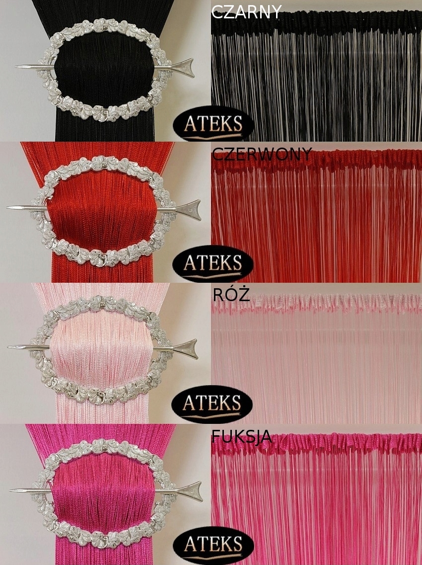 FIRANKI MAKARON FIRANY MAKARONY 100x200 35-kolorów Rodzaj Firana pojedyncza