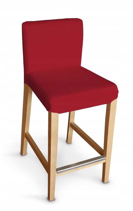 Dekoria potah na barovou židli Henriksdal krátký Ikea červený