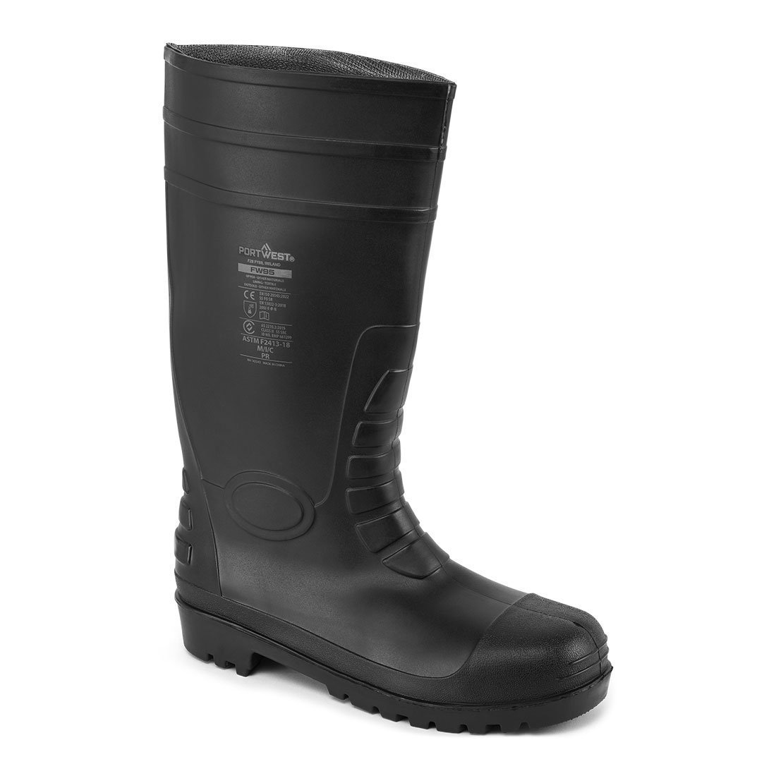 Holínky Total Safety S5, voděodolné, proti propíchnutí, vel. 44, černé, R