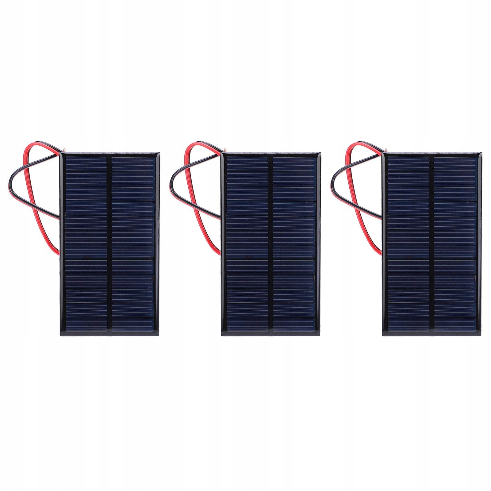 MINI SOLAR 3 Sztuki 1W Solarmodul 6V Polikrzemowe z Kablem — miniatura 9