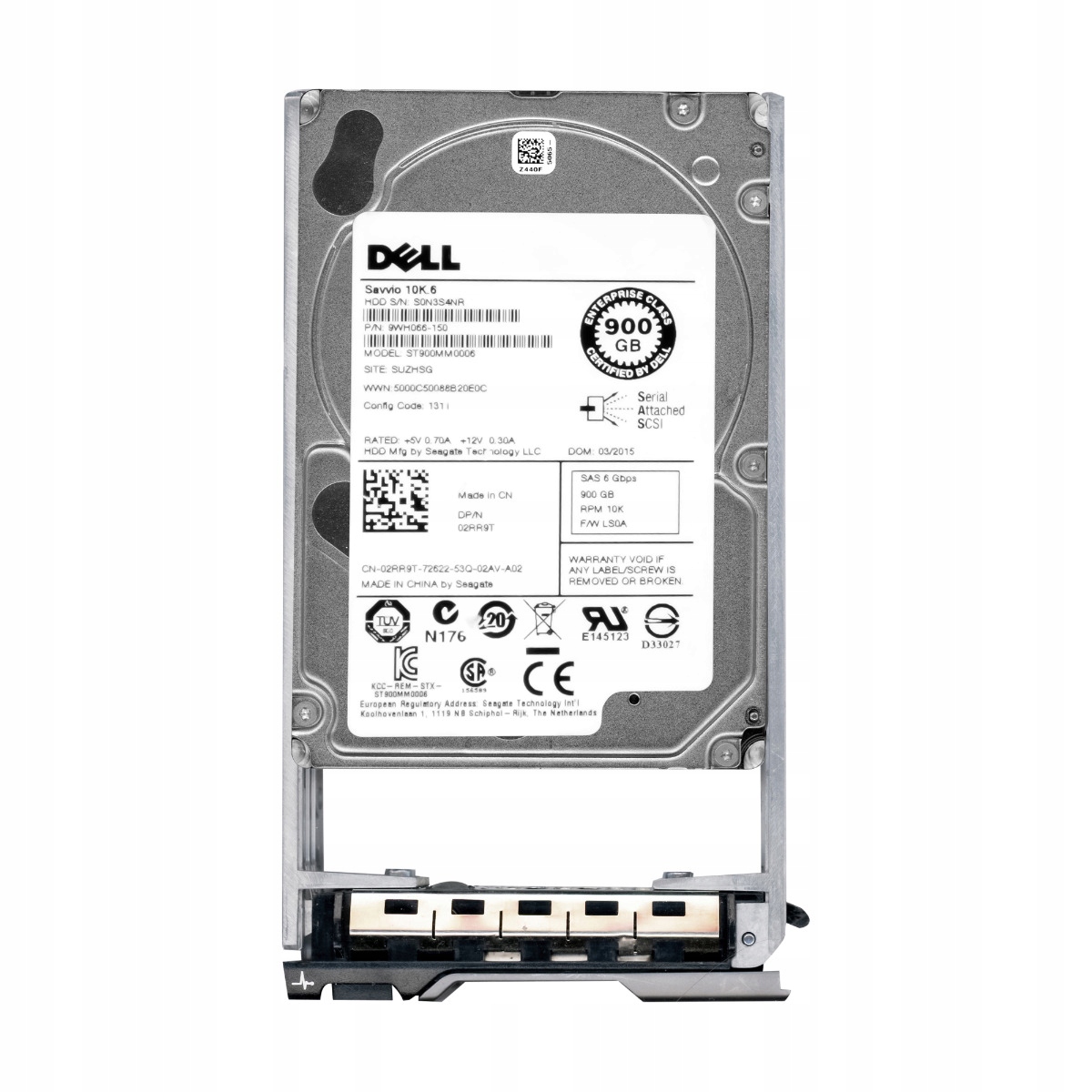 Dell 02RR9T 900GB SAS-2 10K 64MB 2,5" ST900MM0006