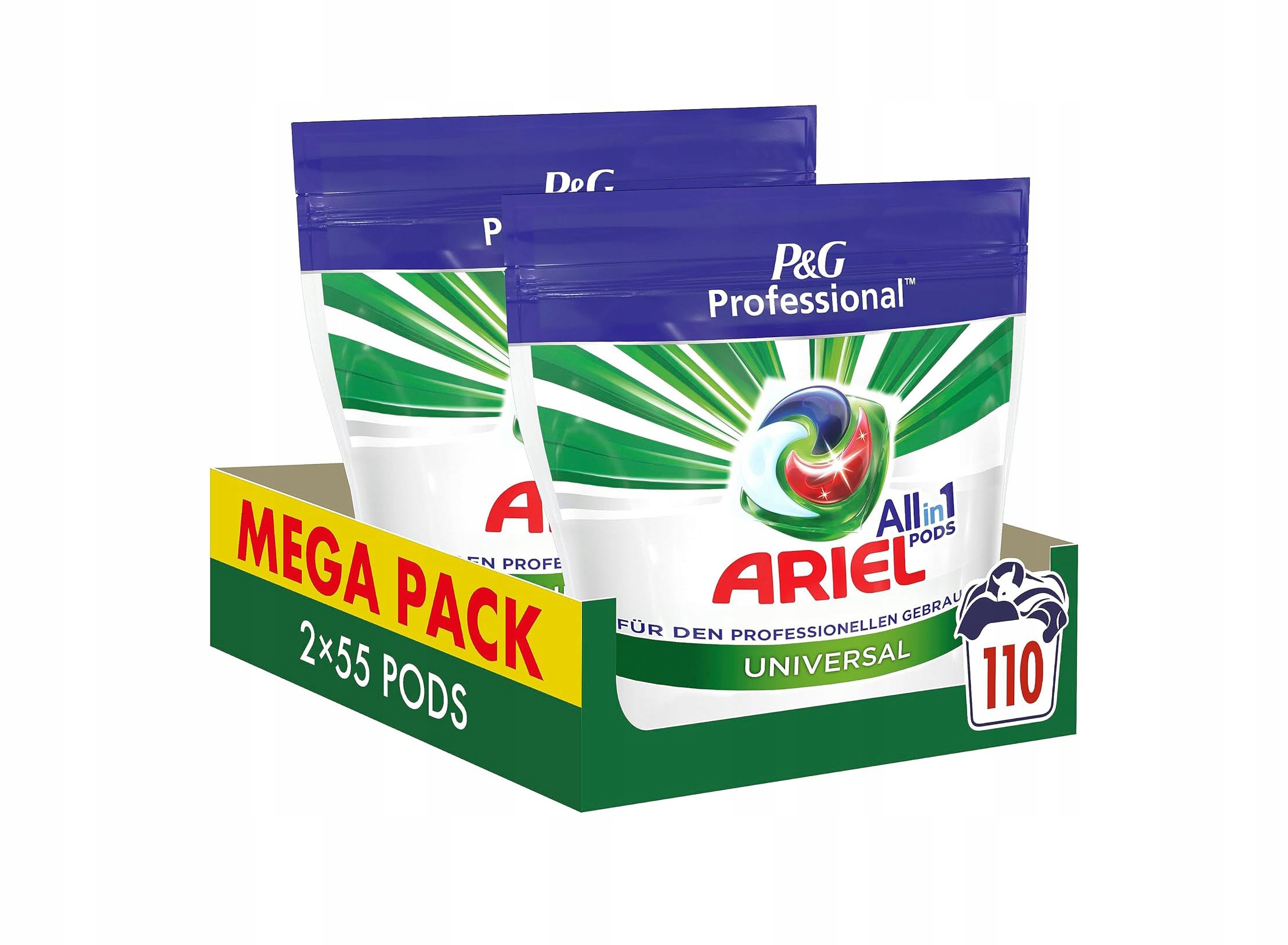 Levně Kapsle na praní Ariel Professional 3v1 110 kusů