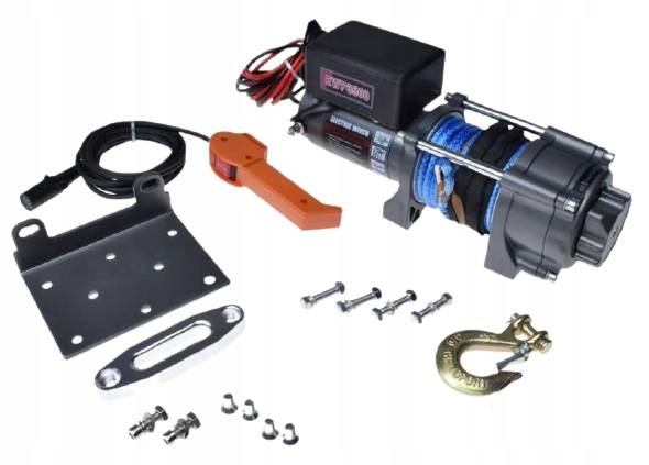 Лебедка ATV 3500/1588 lbs / kg 12V синтетический трос