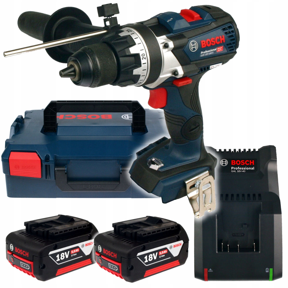 

Wkrętarka Gsr 18V-110 C Bosch 2x5,0Ah L-boxx