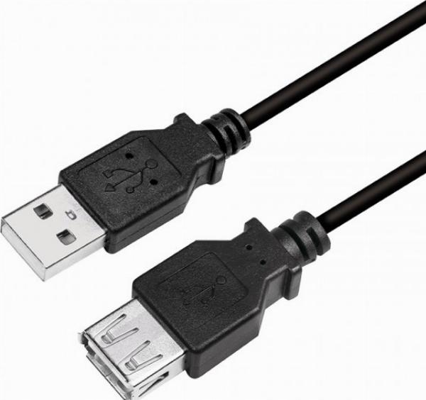 Kabel LogiLink USB 5.0m czarny