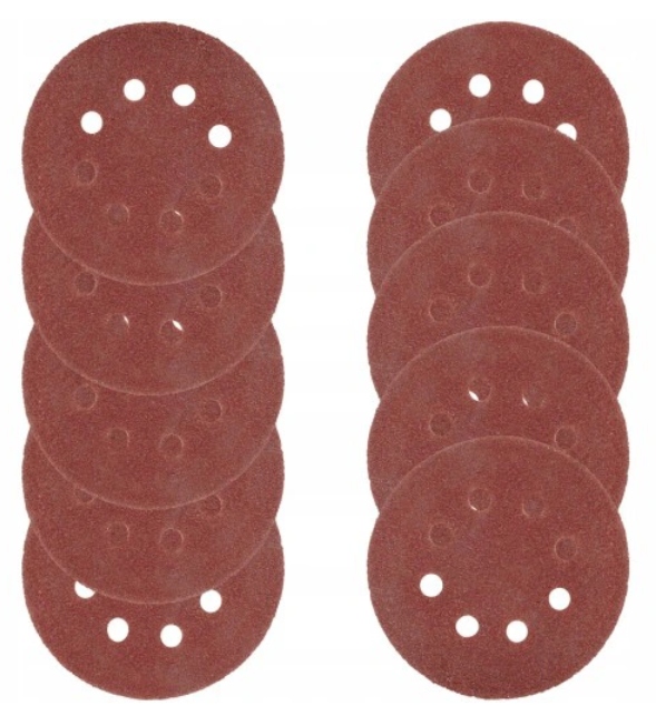 Krążek Papier Ścierny P 80 125mm Zestaw 10 szt