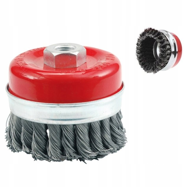 VOREL SZCZOTKA CZOŁOWA 65 MM DRUT SPLATANY