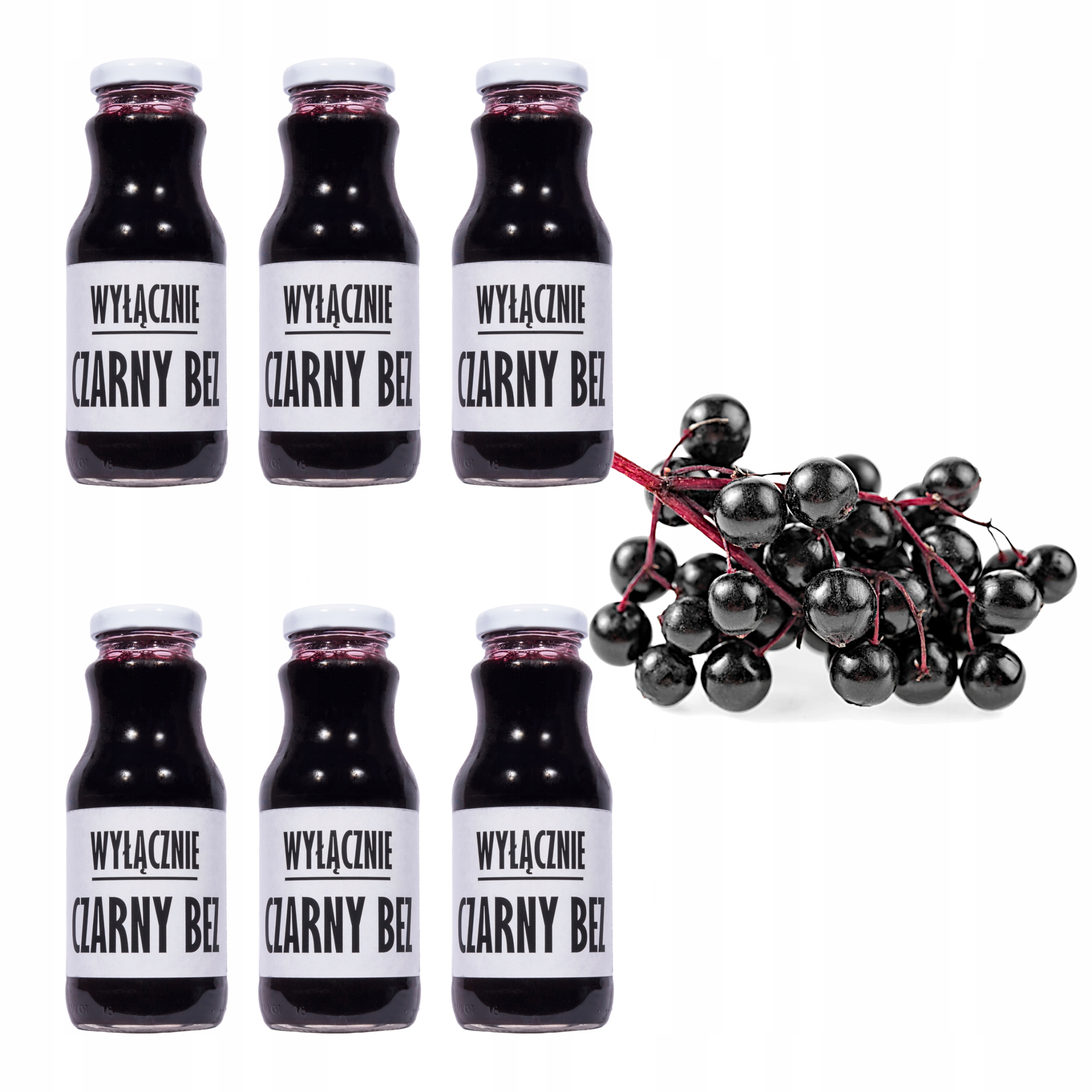 

6x Sok z czarnego bzu 250ml 100% owoców Bez Cukru