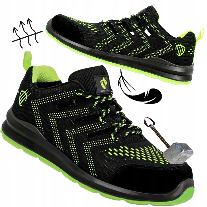 Sandały Robocze Buty Półbuty S1 sportowe Lekkie z podnoskiem Przewiewne