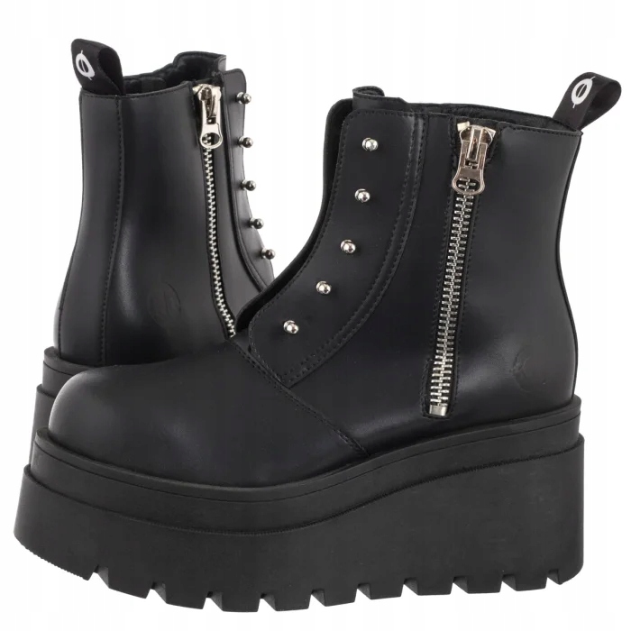 Dámské boty Kanady na podpatku Altercore Neris Vegan Black černé