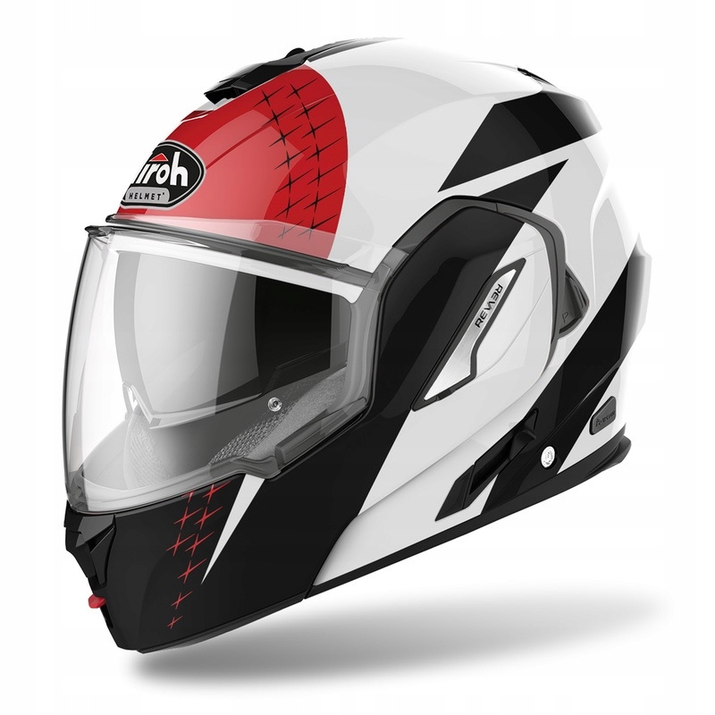 Modulárna Motocyklová Prilba Airoh Rev 19 Leaden Red Gloss
