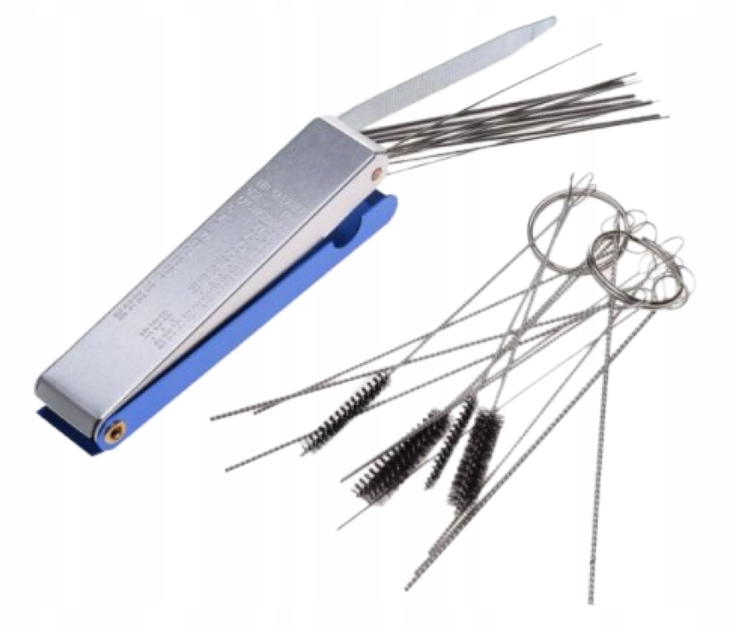 Zestaw Szczotek Drutów Do Czyszczenia Gaźnika Dysz Odpływów Wlotów Otworów