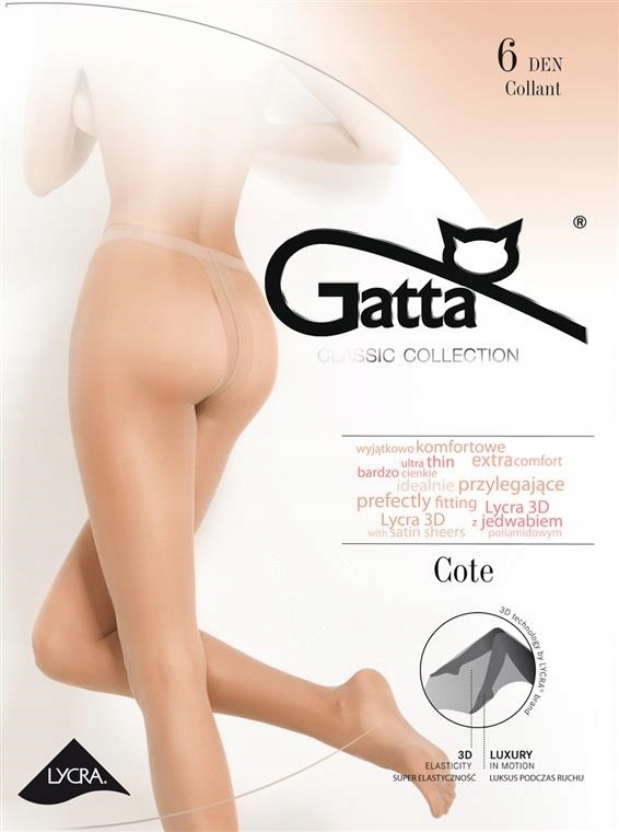 

Gatta Cote Rajstopy damskie 6 den wz.00/2-S/Grafit