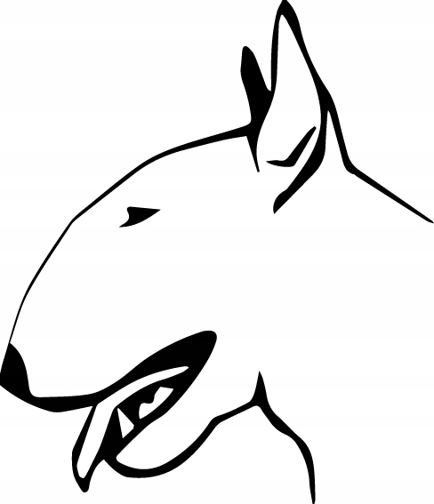 

Naklejka na auto Bull Terrier Bulterrier Bulterier