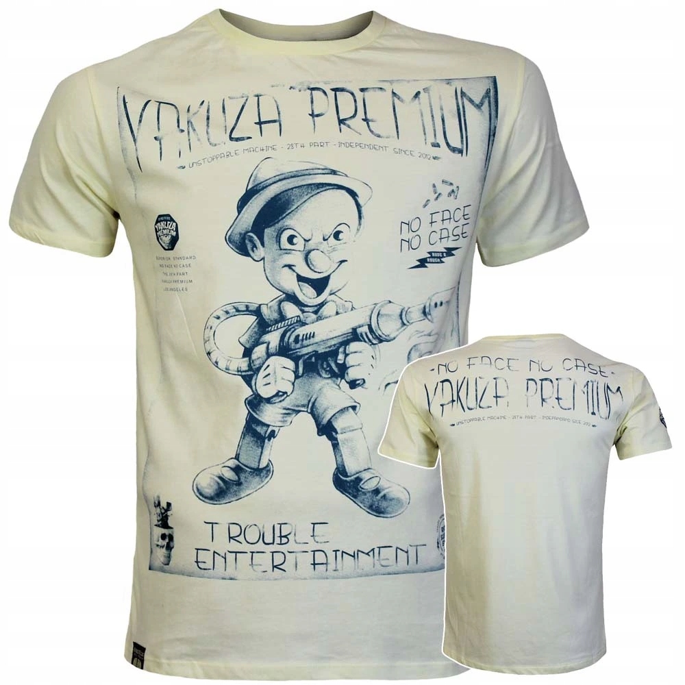 Pánské žluté tričko Yakuza Premium Yps 4003 Trouble Entertainment