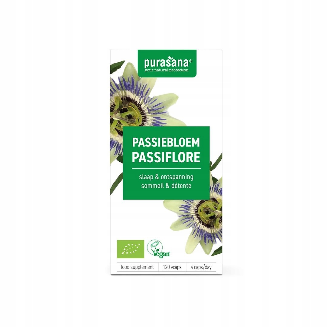Passiflora Extrakt Bio (125 mg) 120 Kapslí Purasana