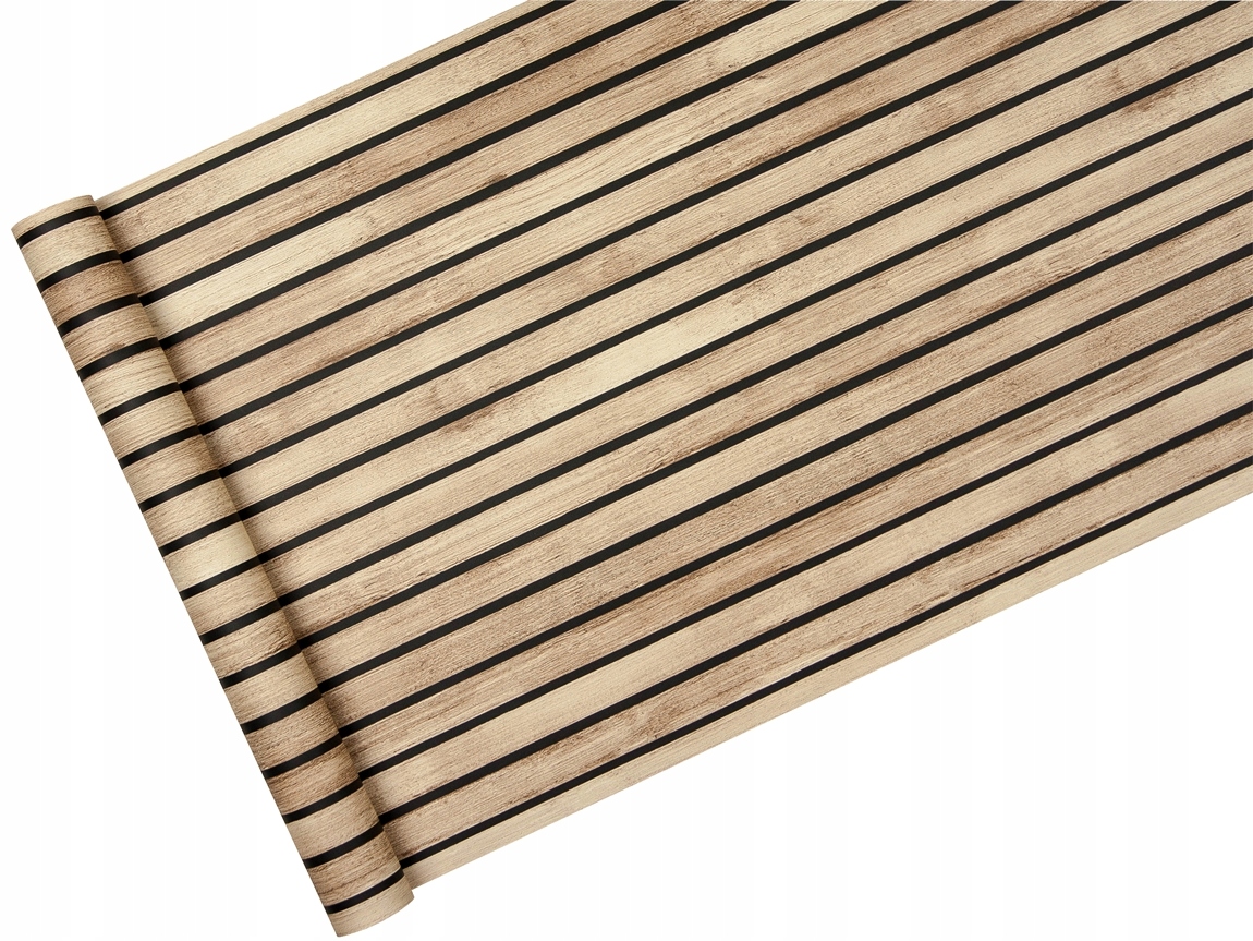 

Tapeta Panele drewniane dąb wąskie Lamele 3d