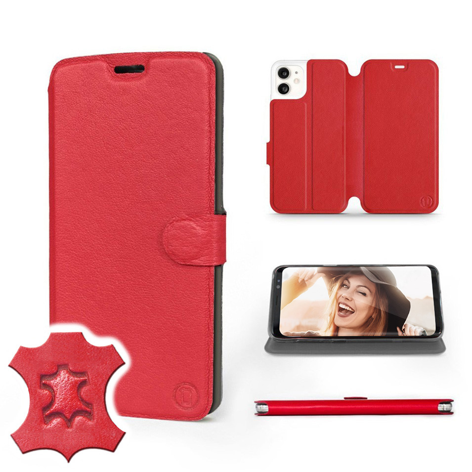 

Etui Mobiwear do Apple iPhone 11 - Red Leather