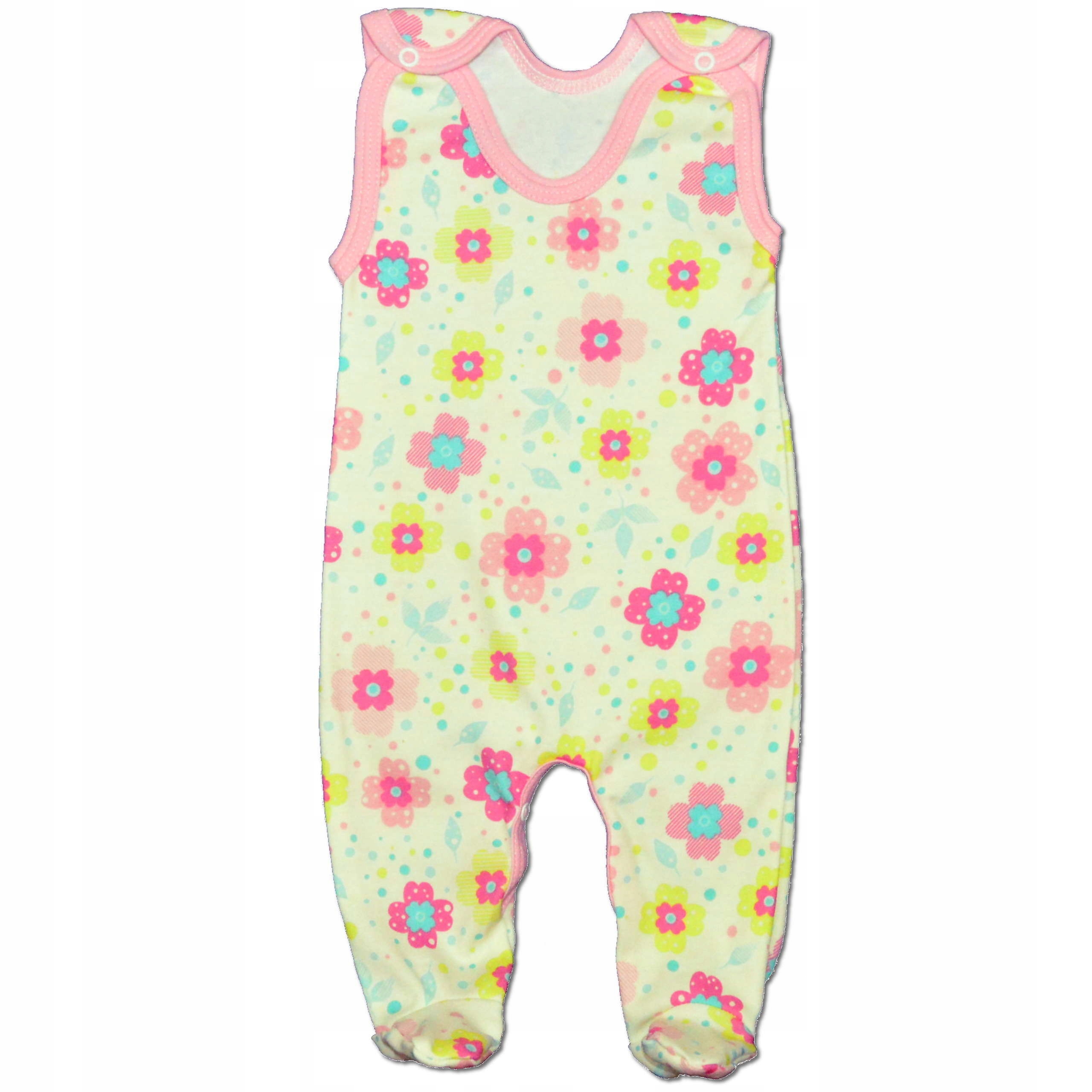 

Śpiochy Rozpinane 56 śpioszki niemowlęce kwiaty