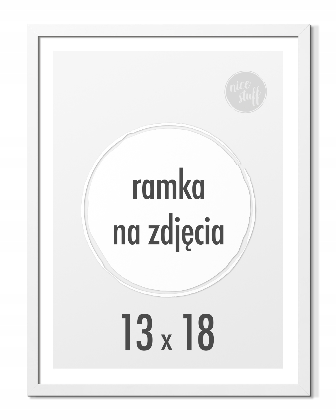 

Ramka na zdjęcia 13x18 cm B6 Ramki 18x13 biała