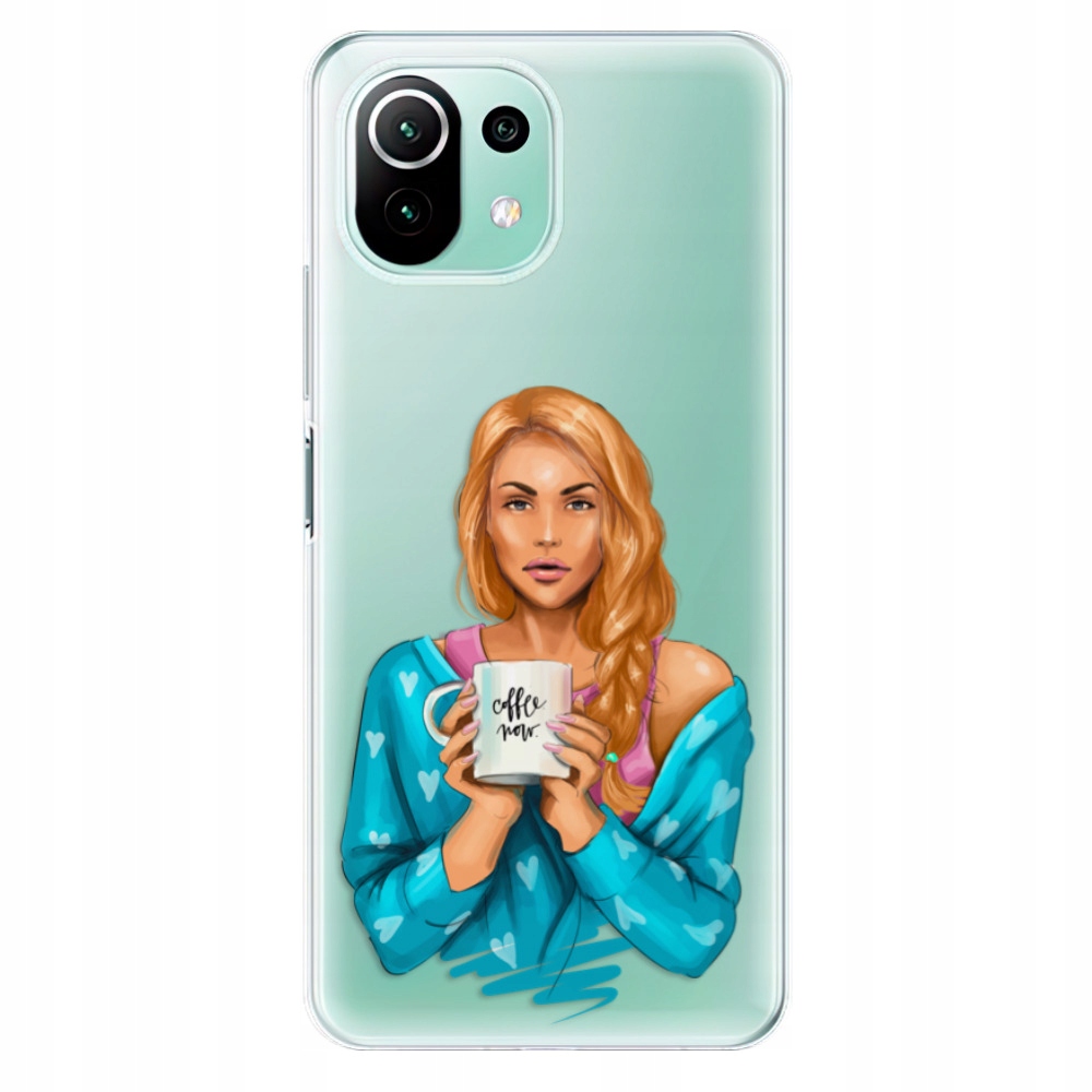 Silikonowe etui iSaprio Coffe Now Redhead do Xiaomi Mi 11 Lite