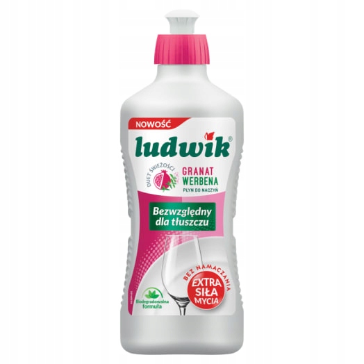 Levně 10 x Ludwik Tekutý prostředek na mytí nádobí granátový s verbenou