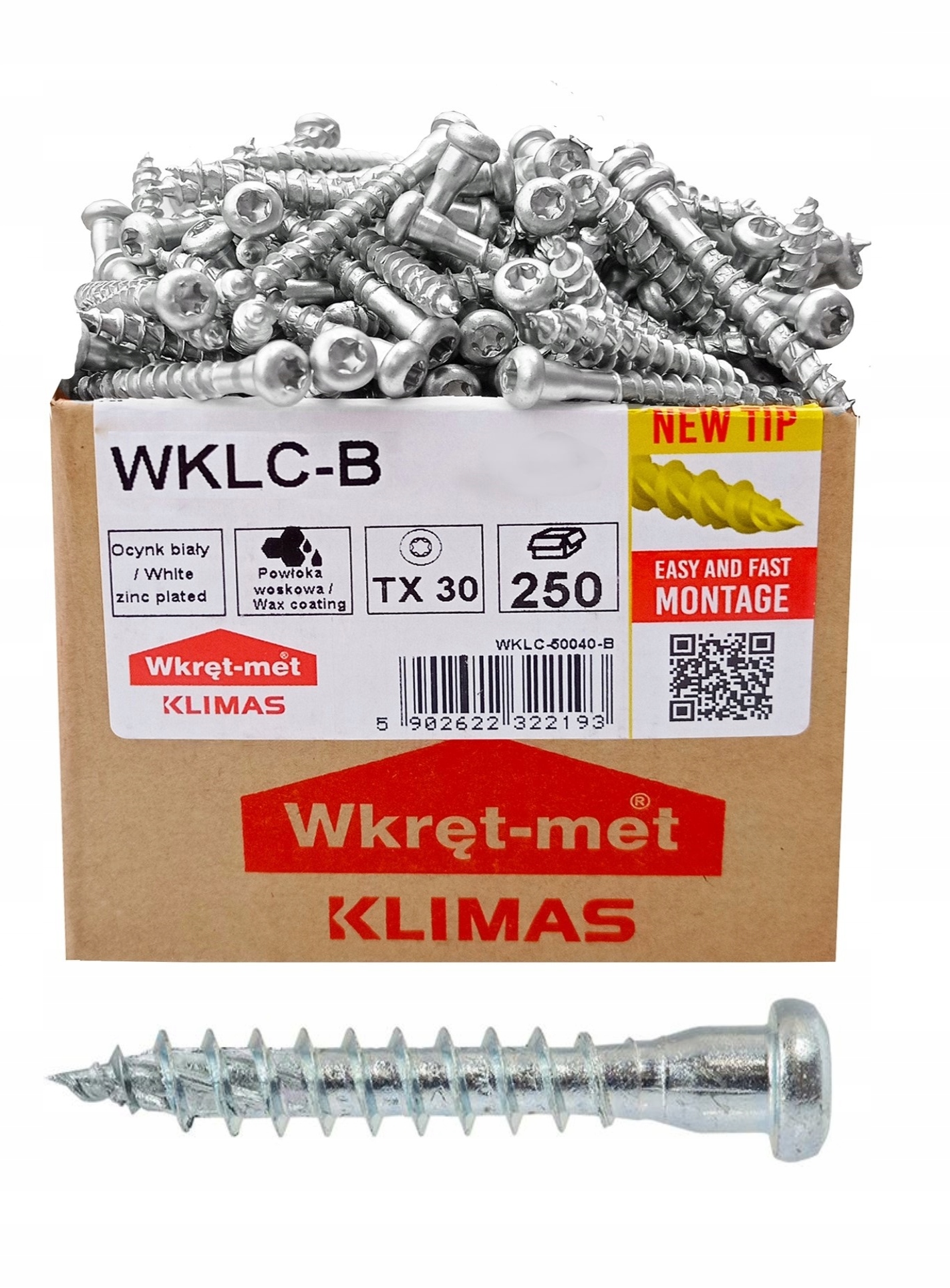 

Wkręty do łączników ciesielskich 5x40mm Torx 250 s