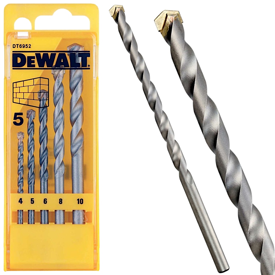 

Zestaw wierteł do betonu 4-10mm 5szt Dewalt DT6952