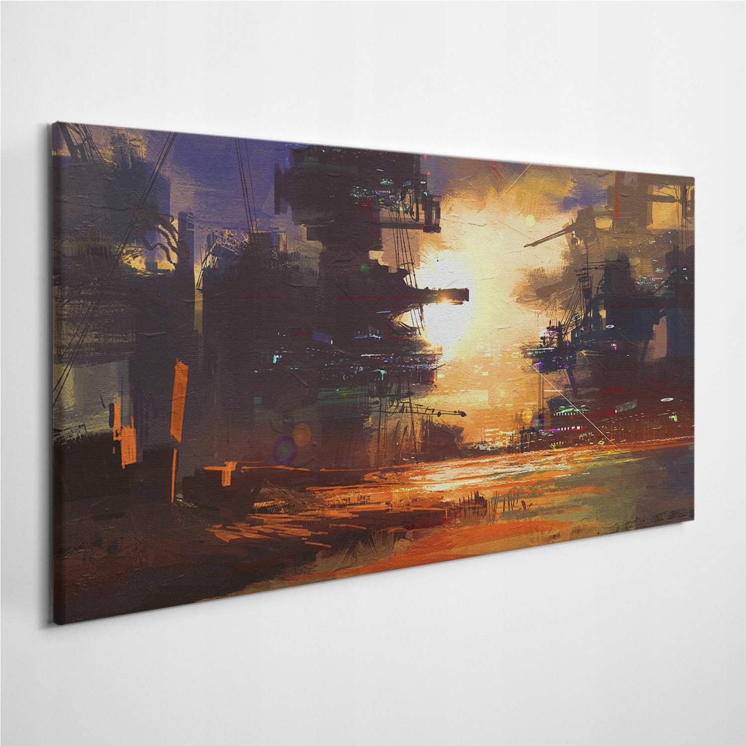 

Foto-obraz na ścianę SciFi Zachód Słońca 100x50 cm