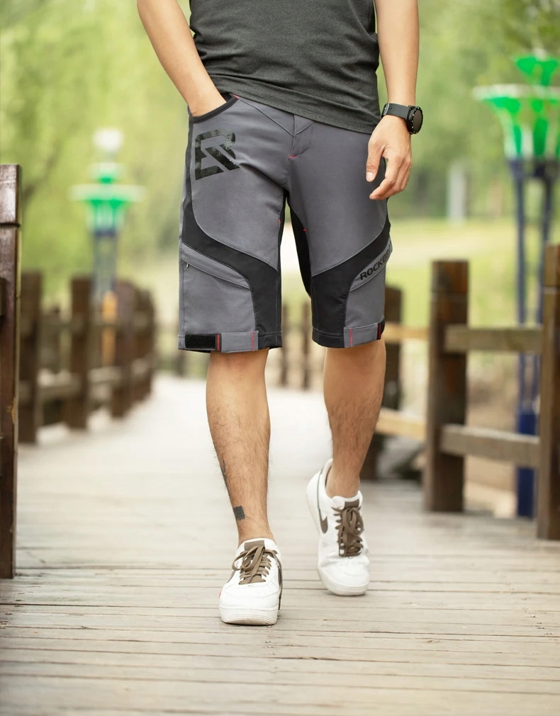 Krótkie spodenki rowerowe 2w1 wkładka 4D MTB oddychające YPK020 M GR Płeć nie dotyczy