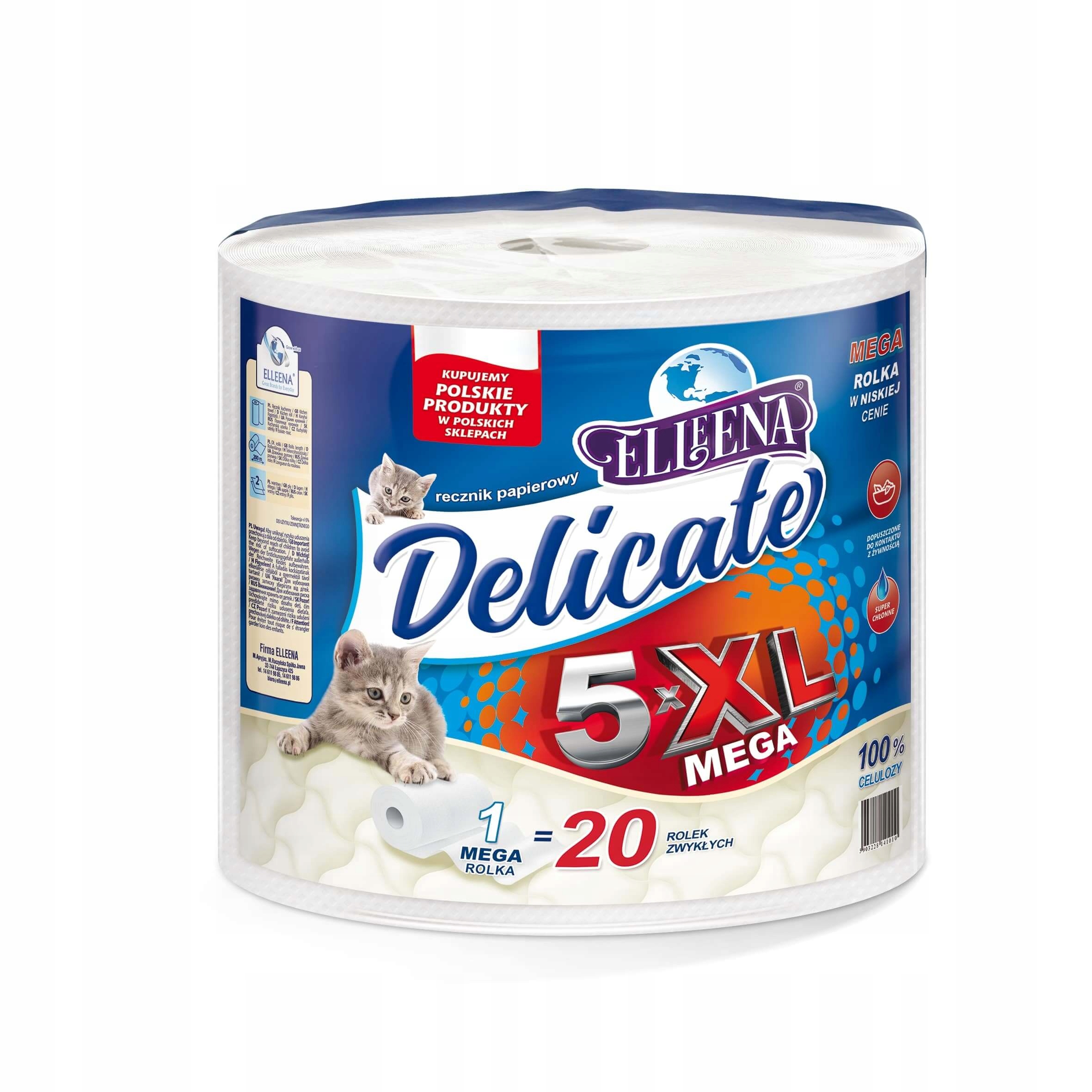 

Delicate Ręcznik Papierowy 2w 200metrów 5xXL