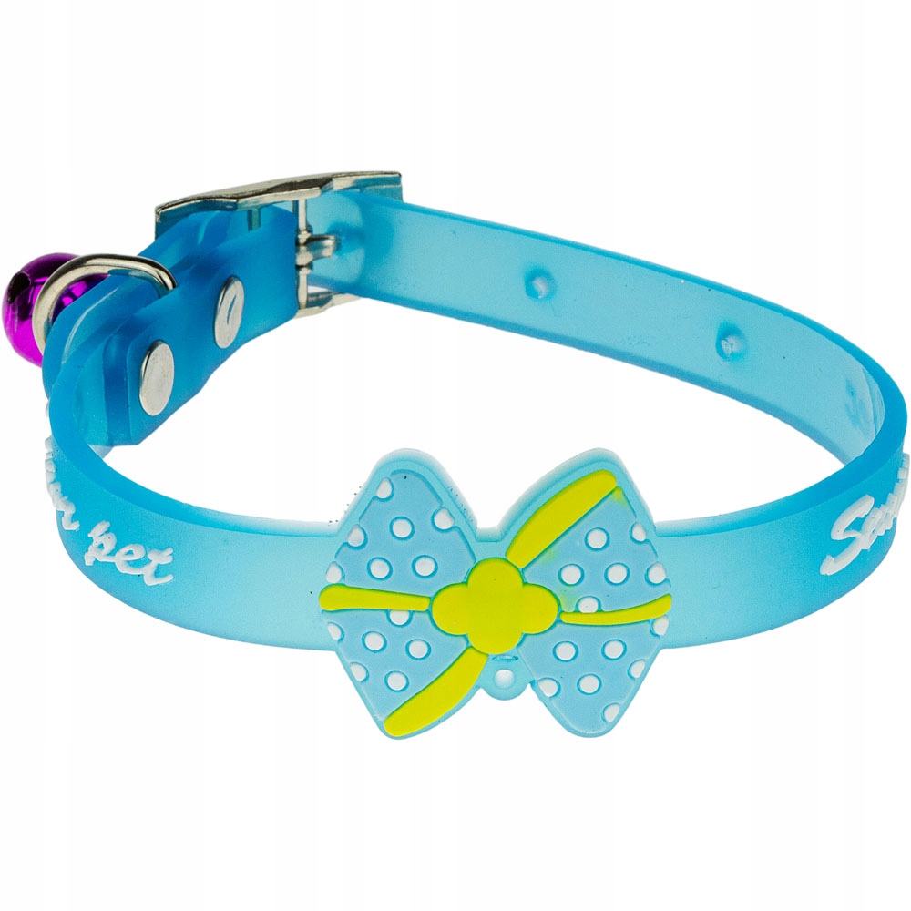 

Obroża dla kota z dzwoneczkiem i Kokardką gumowa