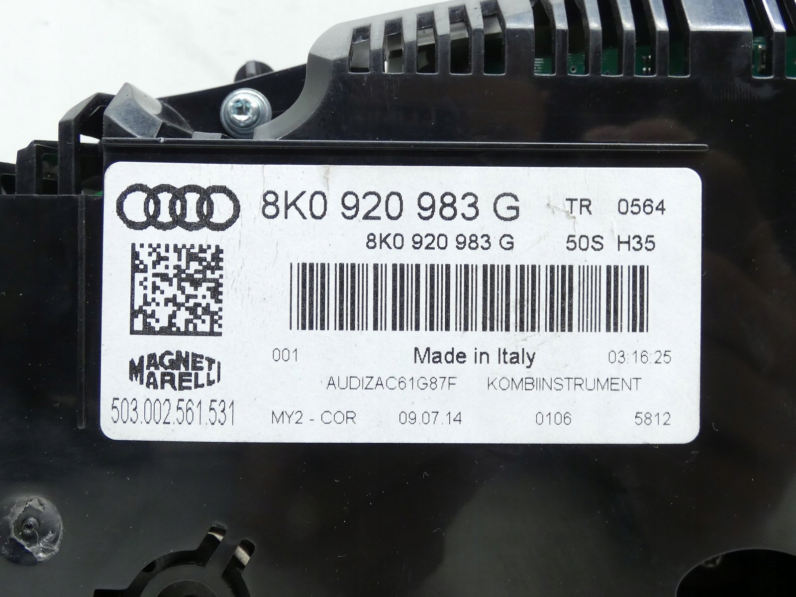 dials clock dials AUDI A4 B8 LIFT 2.0 TDI CGL 8K0920983G