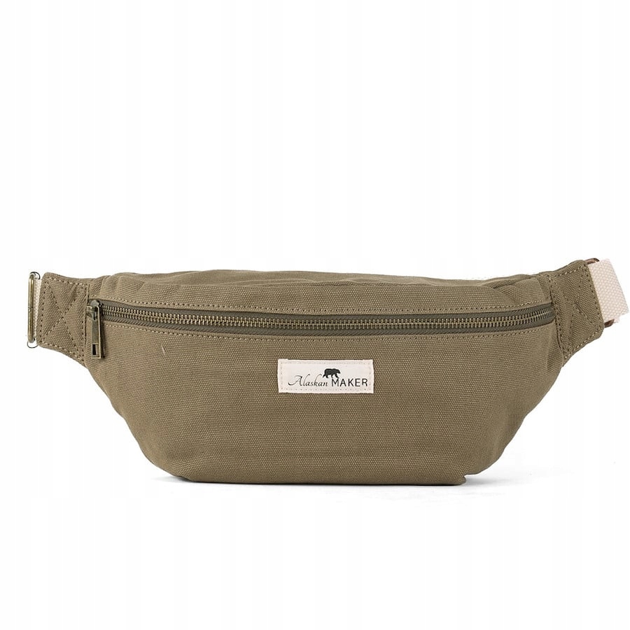 Velká plátěná crossbody ledvinka Swing Alaskan Maker Khaki
