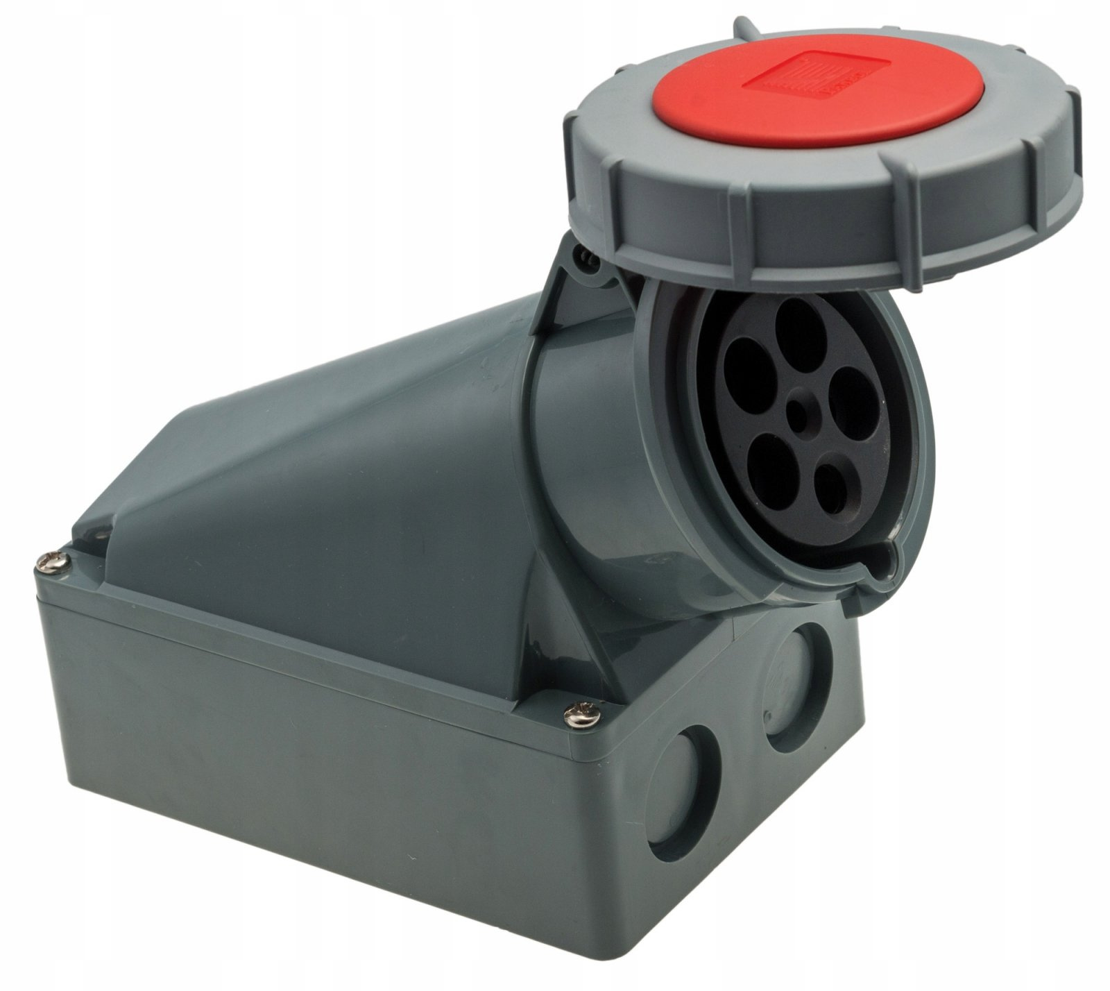 Silová pevná hermetická zásuvka průmyslová 400V 63A 5P IP67 1 Ks. Pawbol