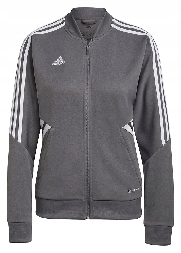 Mikina Adidas Teamwear Condivo 22 Track Jacket Full Zip šedo-bílá vel.