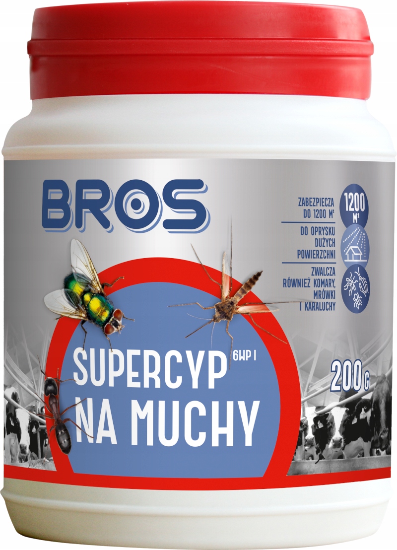 

Bros Supercyp 6WP preparat oprysk na muchy 200g