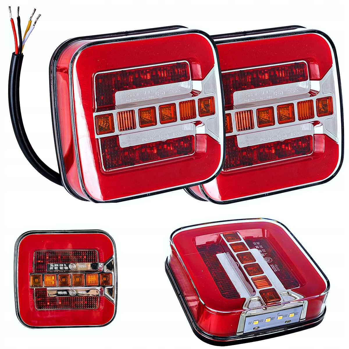 LAMPA TYLNA LED do przyczepy DYNAMICZNY KIERUNEK