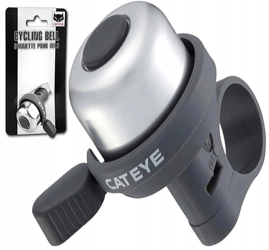 Dzwonek rowerowy Cateye Wind Bell PB-1000 Alu srebrny