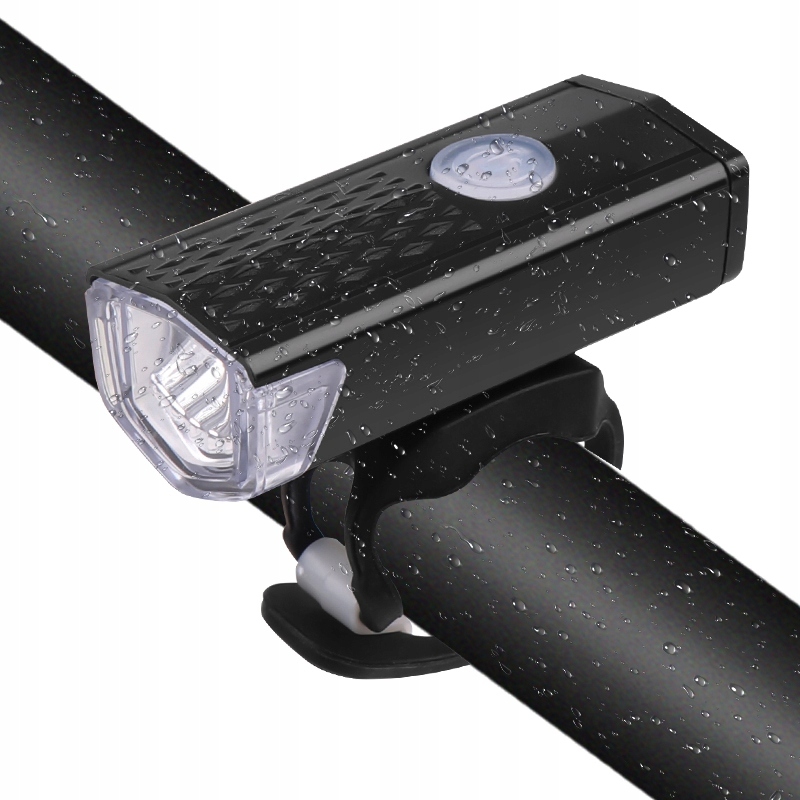 LAMPKA ROWEROWA LED NA ROWER KIEROWNICĘ MOCNA AKUMULATOROWA USB + TYŁ TYLNA Źródło światła dioda LED