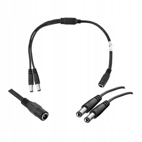 ROZDZIELACZ LED 2x- wtyk 2.1/5.5mm 1x 2.1/5.5mm