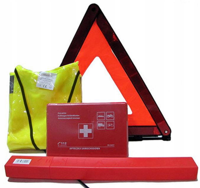 ZESTAW SAMOCHODOWY APTECZKA TRÓJKĄT KAMIZELKA EAN (GTIN) 8888888029960