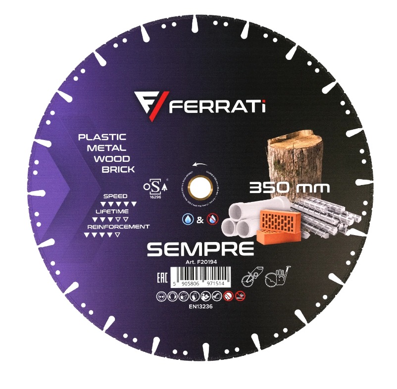 Ferrati Diamantový Kotouč Sempre Ø350 mm x 25,4 mm
