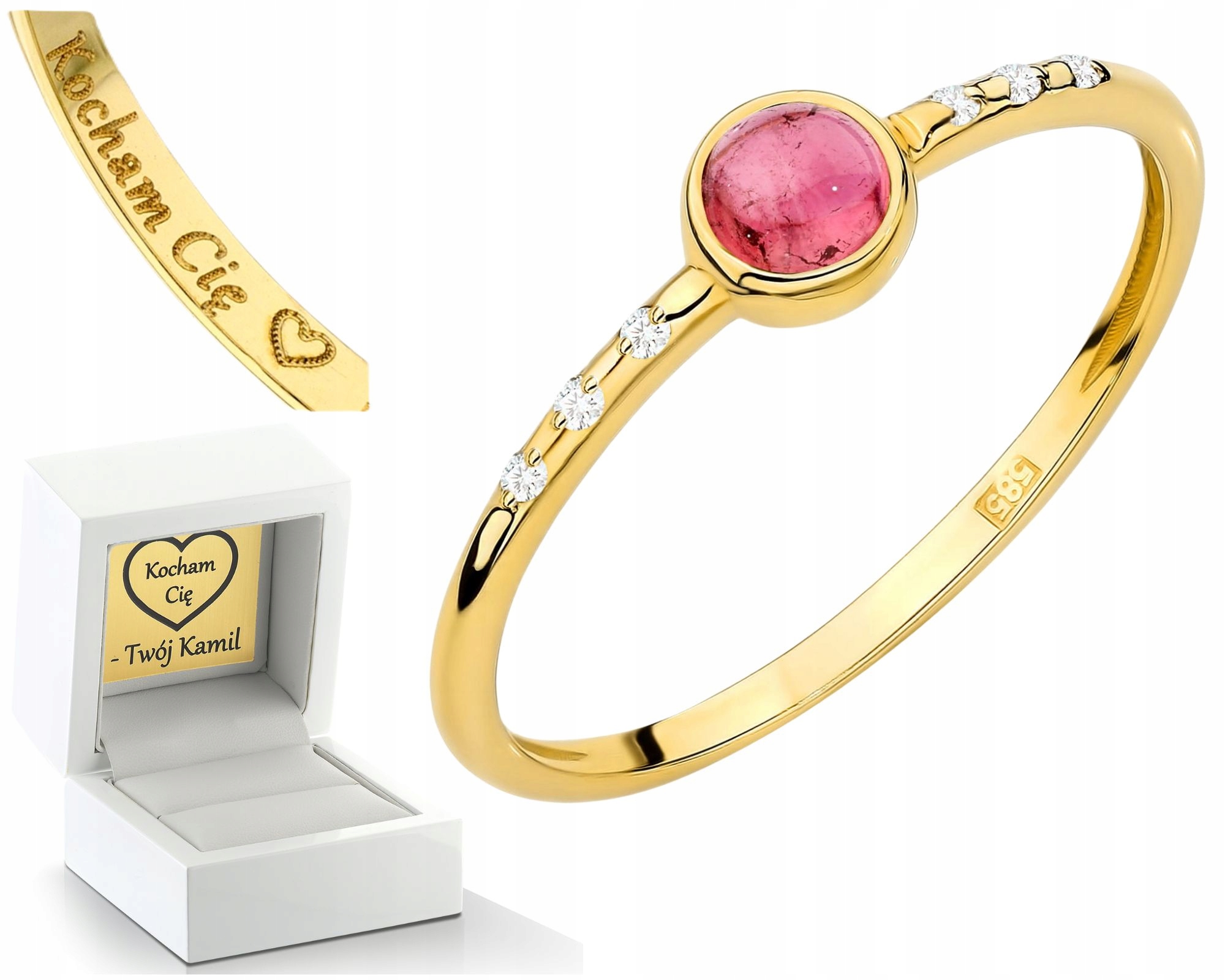 Prstýnek S Turmalínem A Diamanty