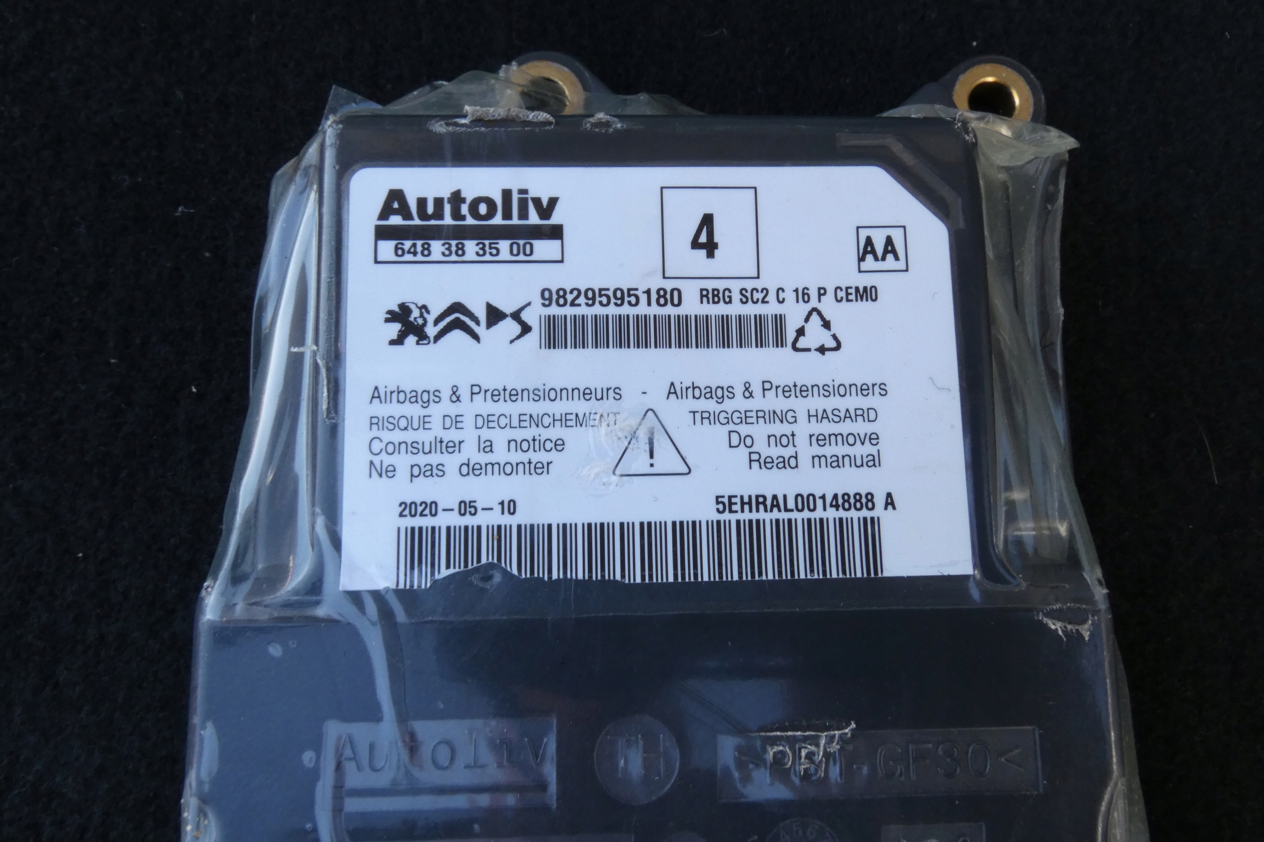 CITROEN AIRBAG Bedienteil 9829595180 DS9