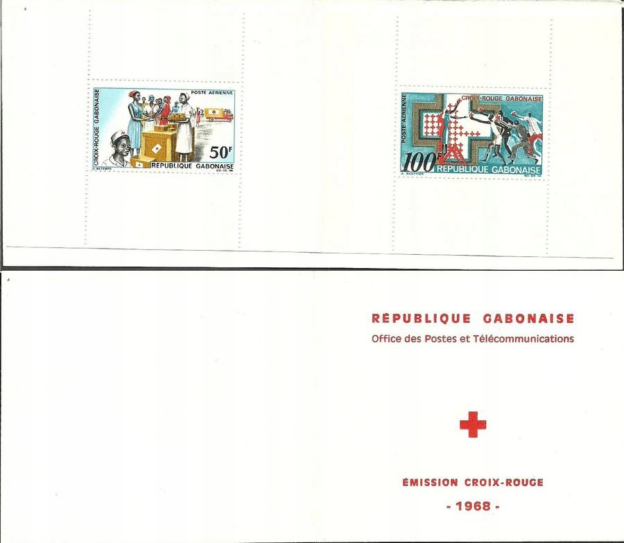 Gabon 1968 Mi mh 306-307 Czyste **