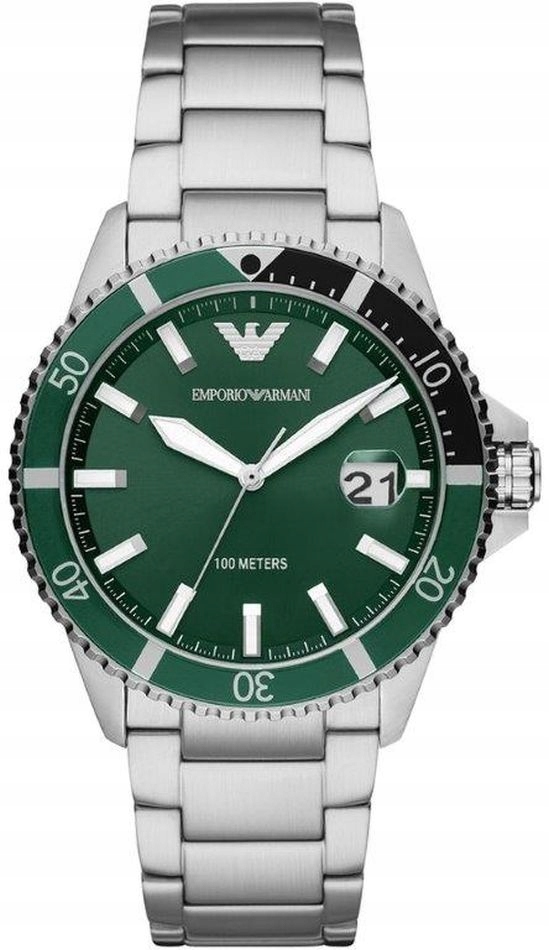 Hodinky pánské Emporio Armani AR11338 zelené sportovní na plavání