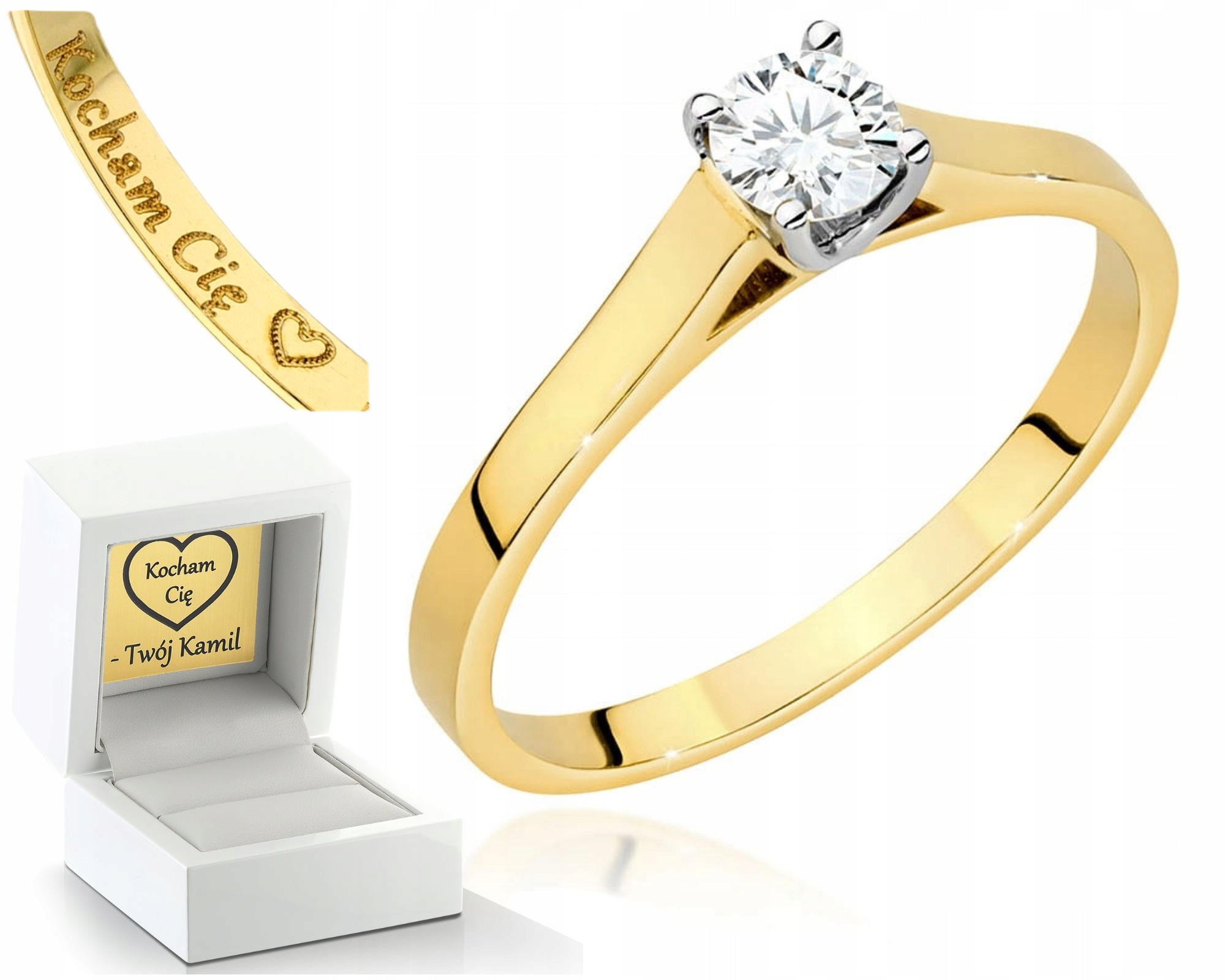 Prstýnek Ze Žlutého Zlata S Brilianty 585 Shop