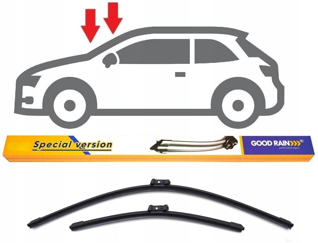 Wycieraczki Audi A1 Seat MII Toledo IV Skoda Citigo Rapid Vw Polo [6R] Up!